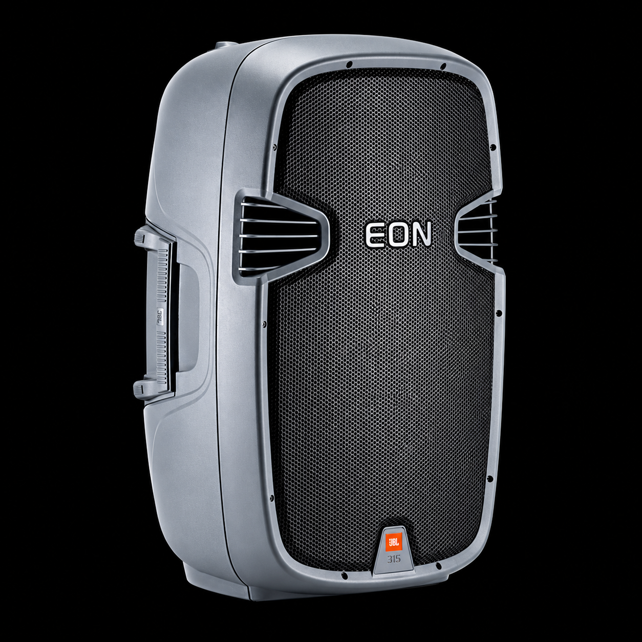 JBL EON 315 auf schwarzem Hintergrund